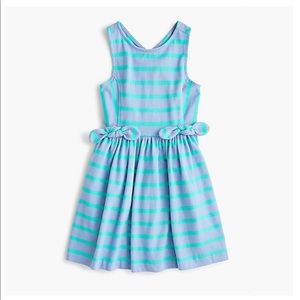 Crewcuts Girls’ cross back dress in stripe NWT